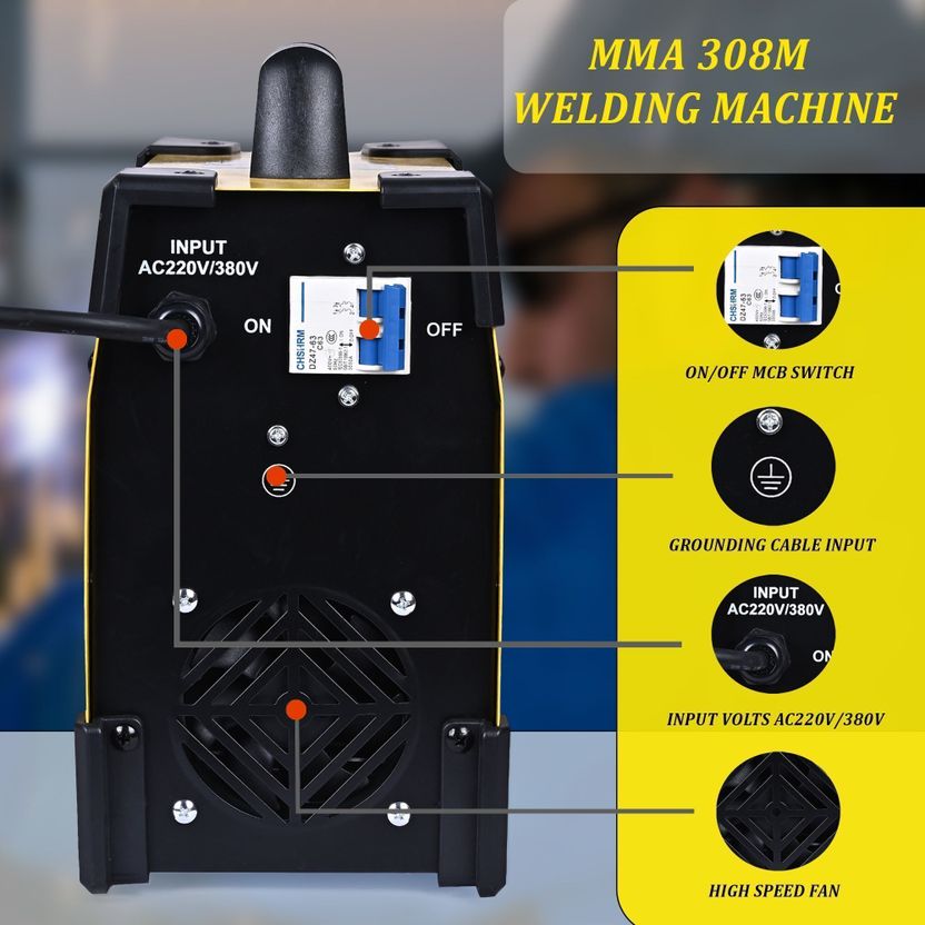 speedweld 300a mma arc welding machine small mini heavy duty mach...more - Image 4