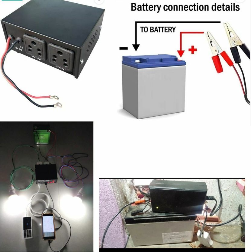 Spire 200W 12V DC to AC Inverter with UPS Battery - Image 3