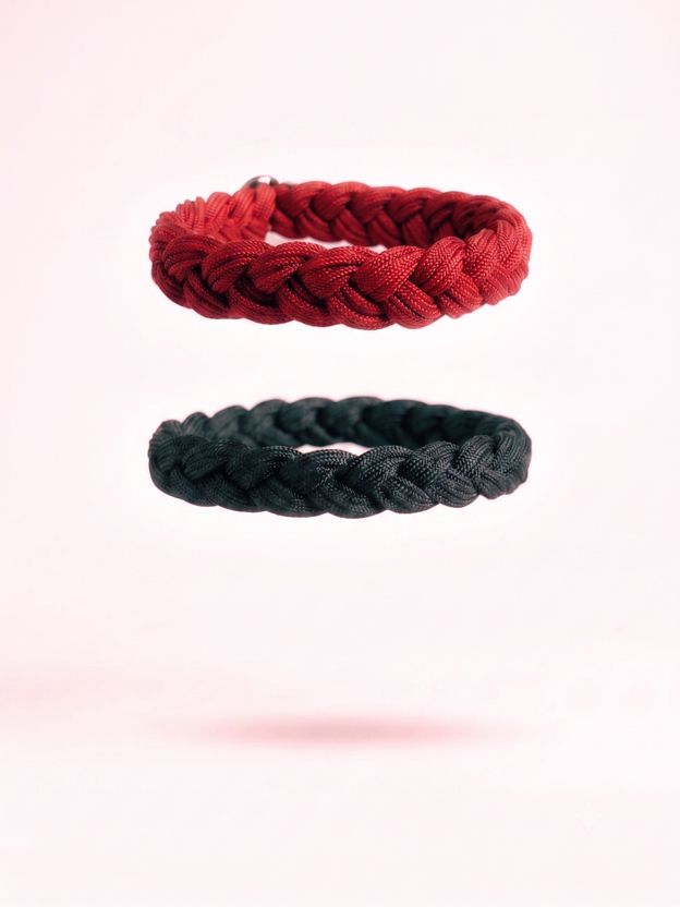 Krishnacollection Handcrafted Paracord Rope Bracelet Set for Men - Image 3