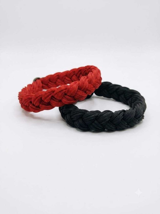 Krishnacollection Handcrafted Paracord Rope Bracelet Set for Men - Image 2
