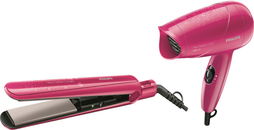 Flipkart Philips Kerashine Hair Straightener And Dryer Combo