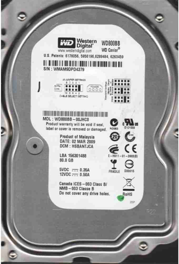 WD Caviar 80 GB Desktop IDE Internal Hard Disk Drive (HDD 