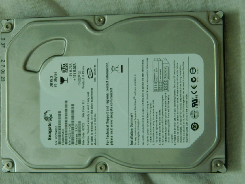 Seagate IDE 80 GB Desktop SATA Internal Hard Disk Drive (HDD 