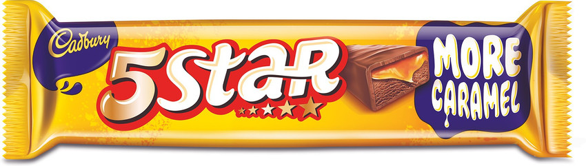 Cadbury 5 Star Chocolate Bar 22.4 gm Pack of 50 Bars Price in India Buy Cadbury 5 Star Chocolate Bar 22.4 gm Pack of 50 Bars online at Flipkart