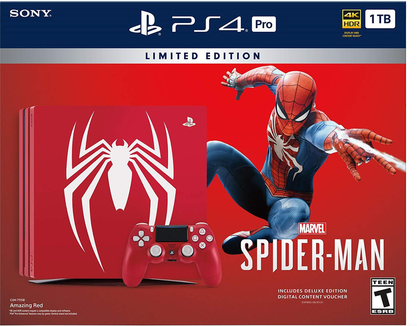 SONY PS4 Pro 1 TB with Marvel Spider Man Price in India - Buy SONY 