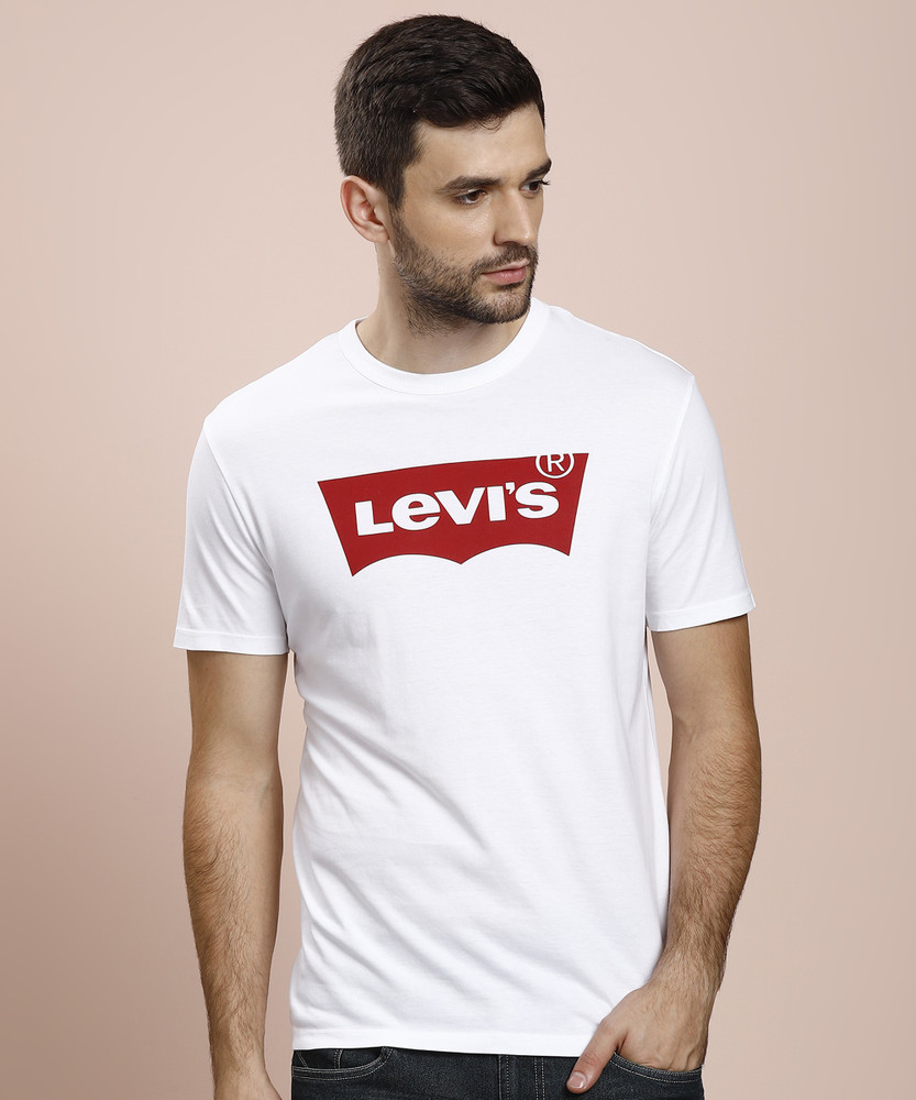 LEVI S Printed Men Round Neck White T Shirt Buy White LEVI S Printed Men Round Neck White T Shirt Online at Best Prices in India Flipkart