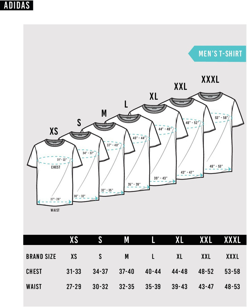 adidas t shirt size
