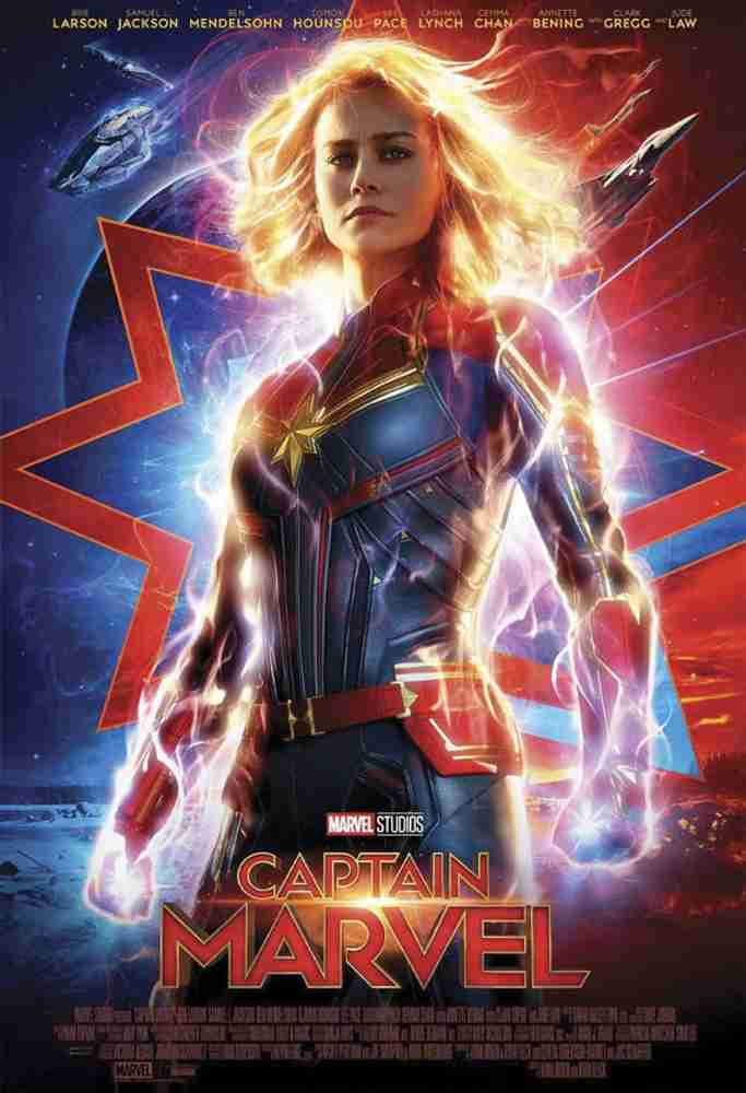 Captain Marvel Poster for Room & Office (13 Inch X 19 Inch, Rolled 