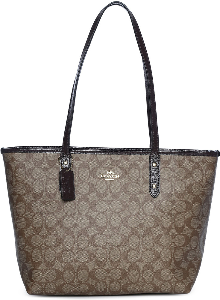 Buy COACH Women Brown Shoulder Bag Khaki Online @ Best Price in 