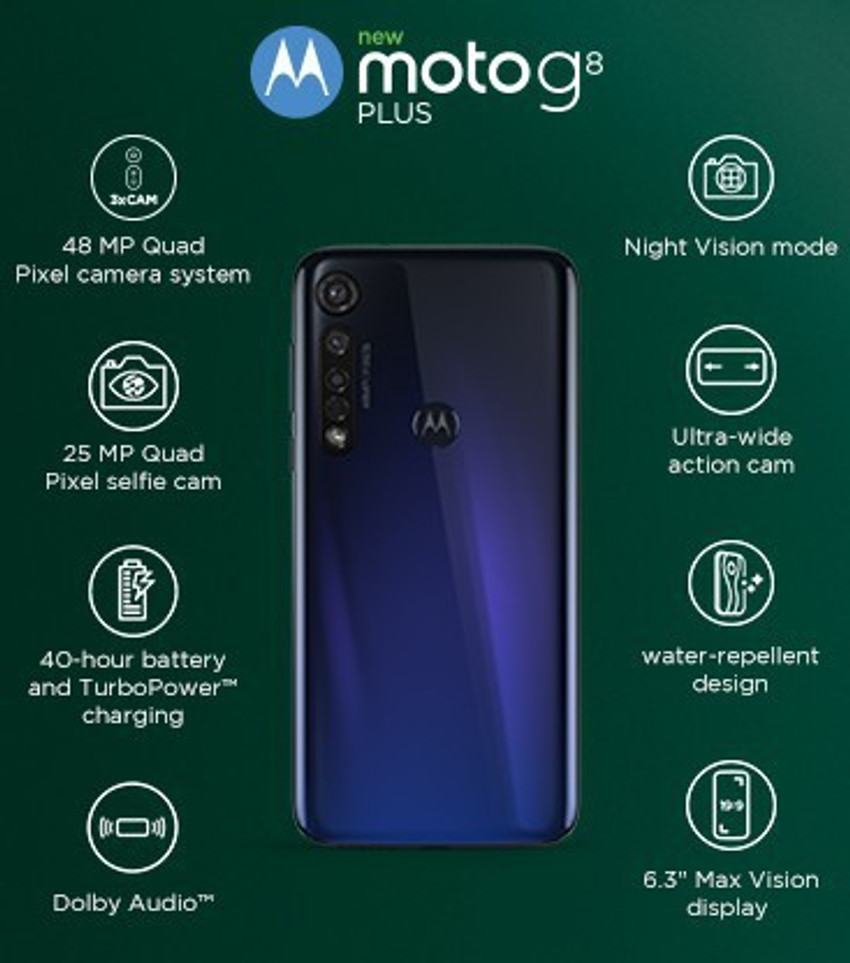 moto g8 plus 4/64 コズミックブルー