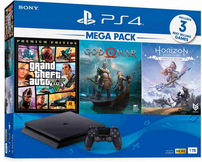 SONY Ps4 Slim 1TB Console 1000 GB with Grand Theft Auto V Premium  