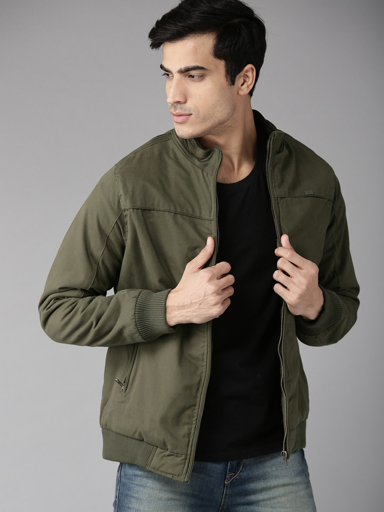 Myntra Denim Jacket Men Green Roadster Denim Jacket For Men Myntra - Main Image
