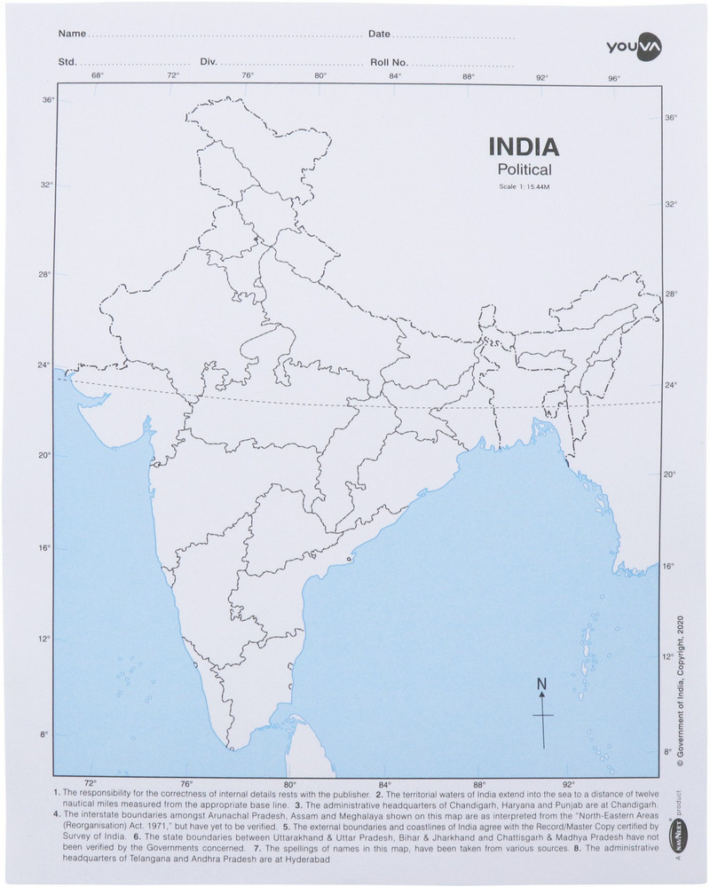 Youva Map India Political 