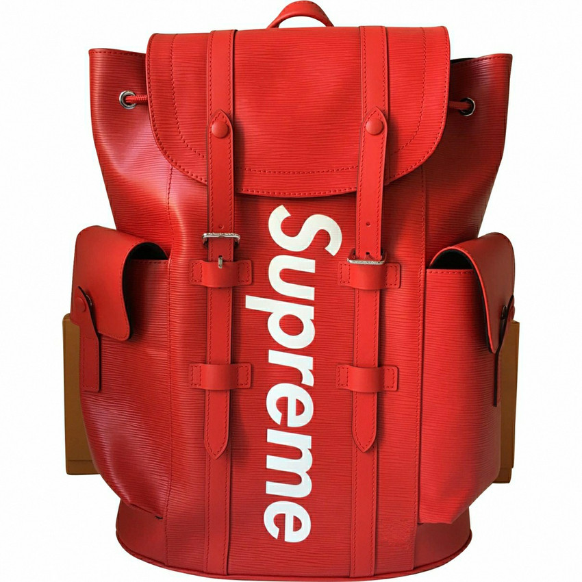 Supreme RED LEATHER BACKPACK 1 L Backpack RED - Price in India 