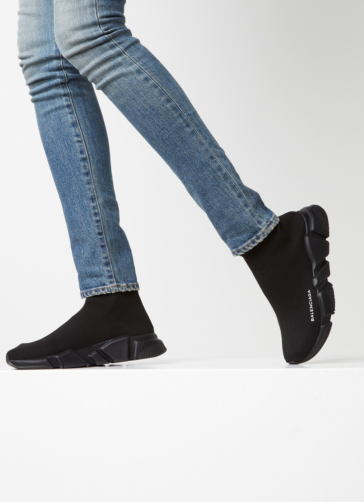 BALENCIAGA Speed Trainer Triple Black Sneakers For Men - Buy 