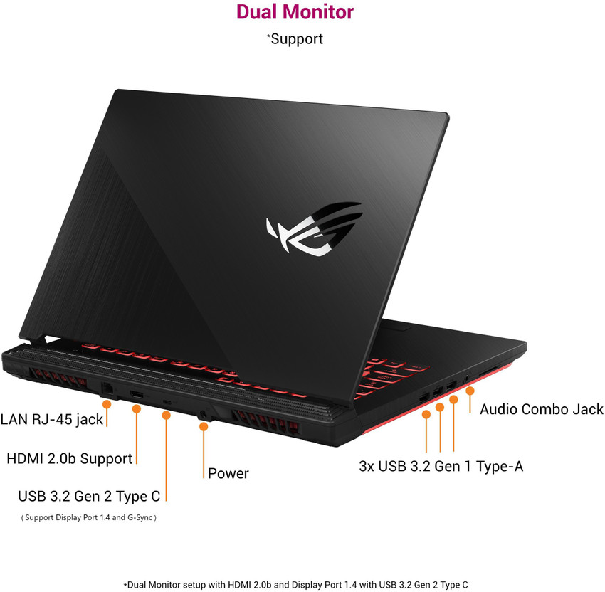 ASUS ROG Strix G15 (2020) Intel Core i7 10th Gen 10750H - (16 GB 
