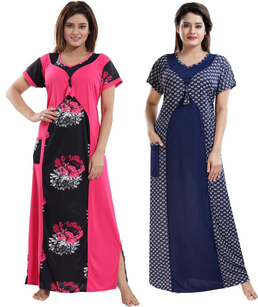 Shopping World Women Nighty - Buy Shopping World Women Nighty Online at  Best Prices in India | Flipkart.com