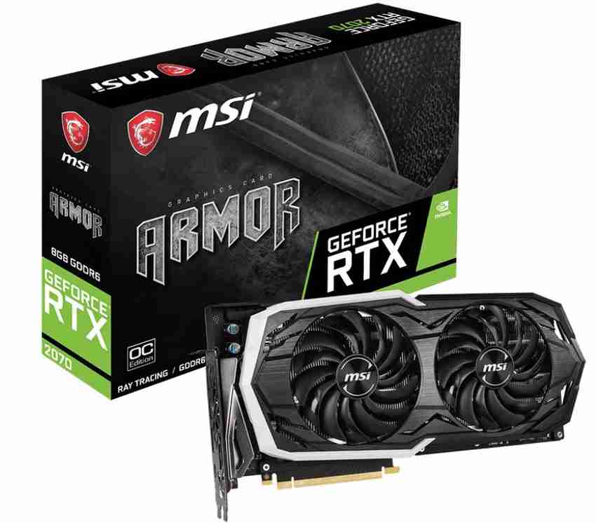 MSI NVIDIA RTX 2070 GDDR6 8 GB NVIDIA Chipset 256 bit 1740 MHz 