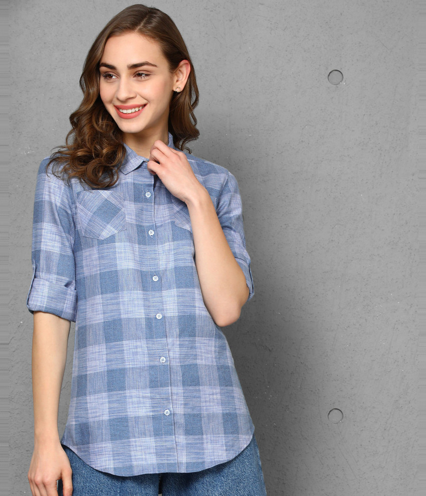 METRONAUT by Flipkart Women Checkered Casual Blue Shirt Buy METRONAUT by Flipkart Women Checkered Casual Blue Shirt Online at Best Prices in India Flipkart