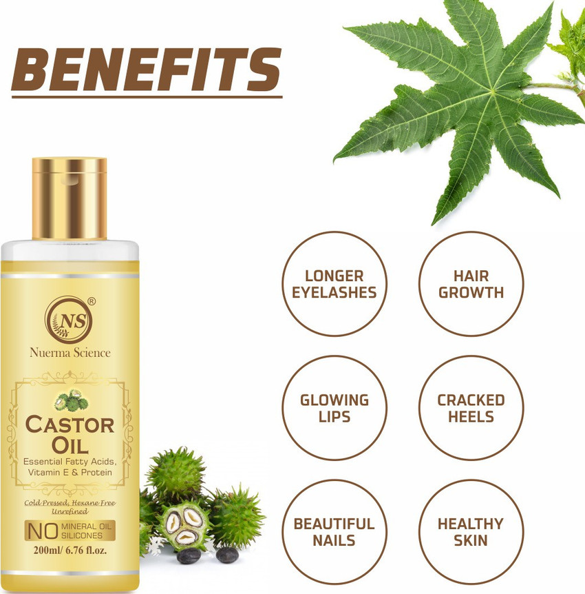 Nuerma Science Kumkumadi Face Glowing Oil and Castor Oil For Skin Lightening Pack of 2 200 ML Each Price in India Buy Nuerma Science Kumkumadi Face Glowing Oil and Castor Oil