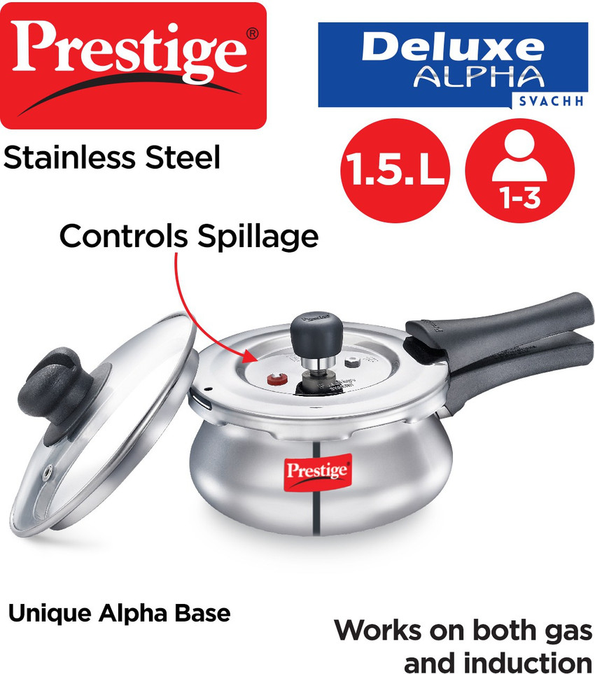 Indiamart Pressure Cooker Litre Induction Base Prestige Litre