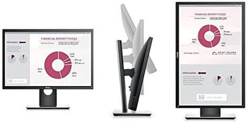 Dell P2217H 21.5-inch IPS Monitor – Full HD 1080p, 6ms Response – Tested & Working With Cables