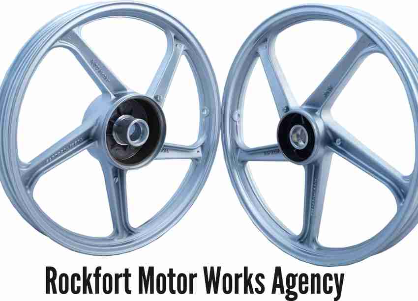 rockfort motor works agency RMW0013SL Front Rear Alloy Aluminium TVS Heavy Duty Super XL Motorbike Tyre Rim Price in India Buy rockfort motor works agency RMW0013SL Front Rear Alloy Aluminium TVS