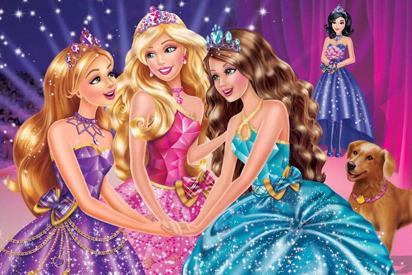 Barbie Doll Waterproof Vinyl Sticker Poster btcan2438 3 Fine Art Print Animation Cartoons posters in India Buy art film design movie music nature and educational paintings wallpapers at Flipkart