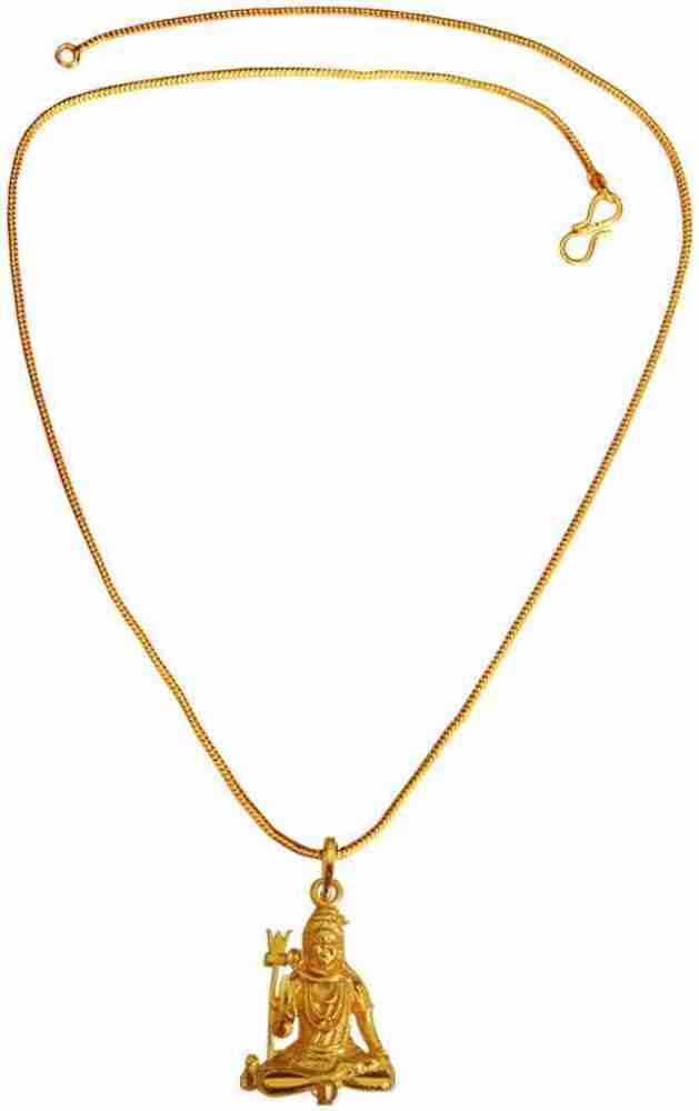Shiv ji locket gold discount