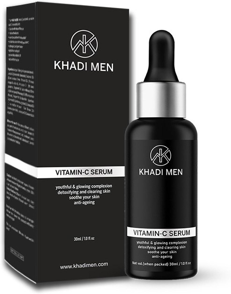 Khadi Men vitamin c face serum for skin whitening Price in India Buy Khadi Men vitamin c face serum for skin whitening online at Flipkart