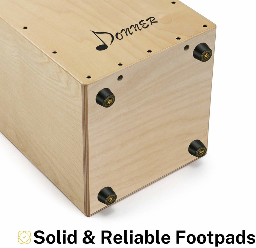 Donner Full Size Cajon Drum DCD-1 Wooden Drum Box Birchwood