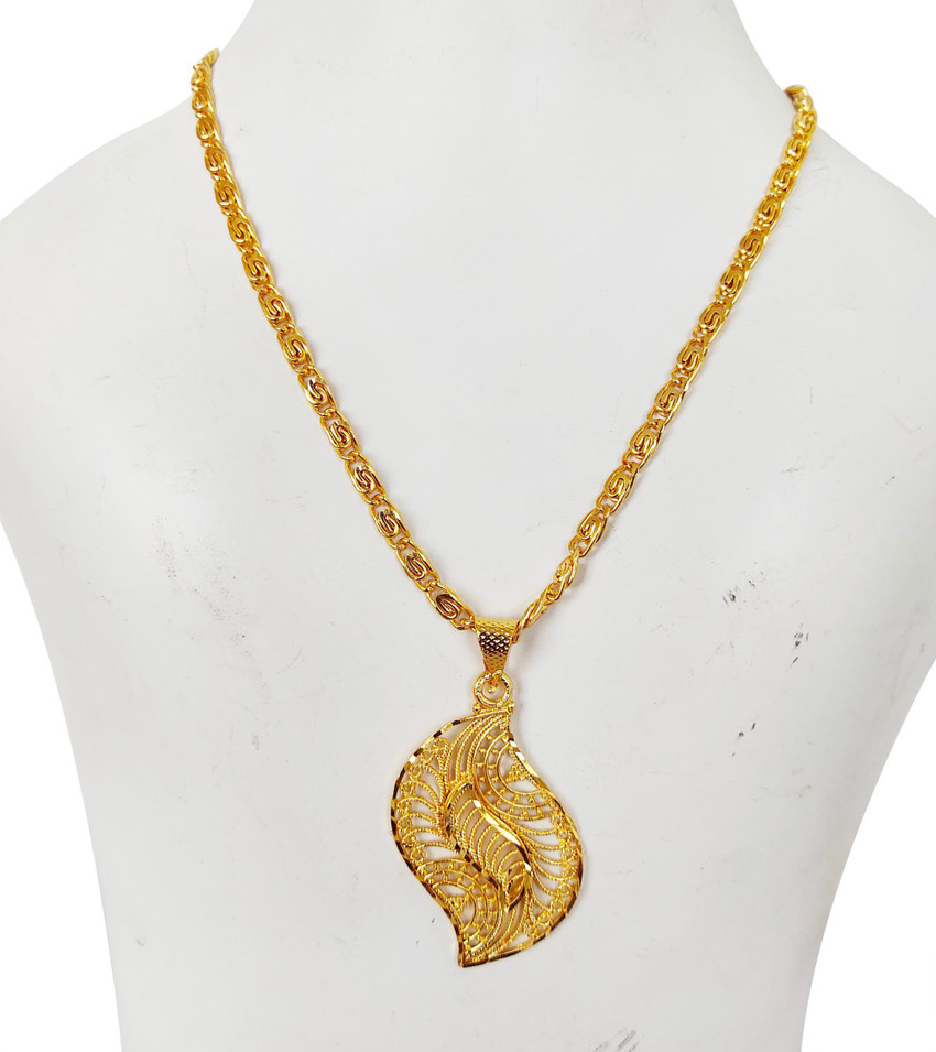 Ladies gold chain with locket price discount
