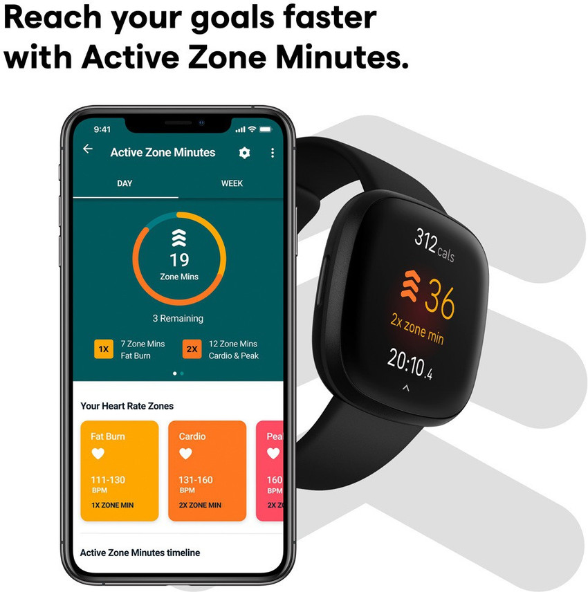 FITBIT Versa 3 Smartwatch Price in India - Buy FITBIT Versa 3  