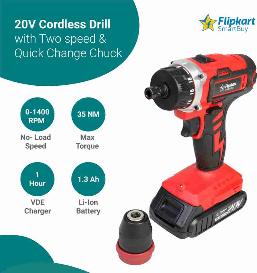 20v Cordless Drill Drill Machine For Home Use Flipkart Quick