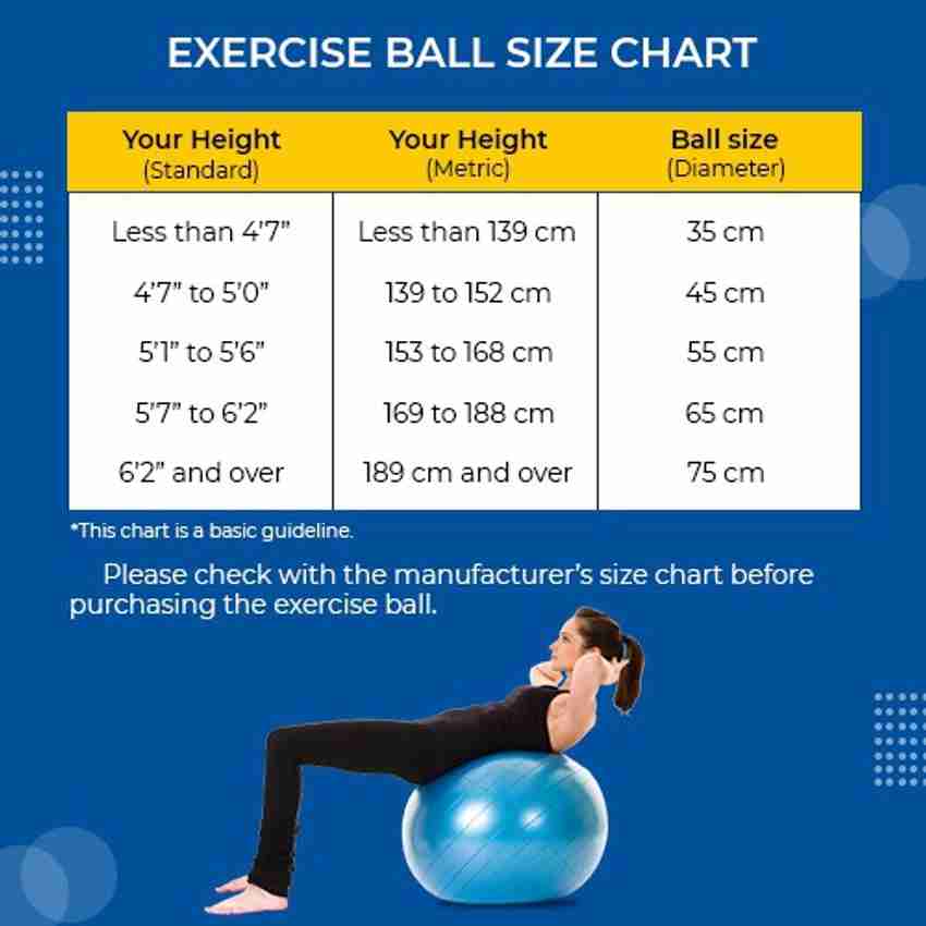 Bhajan Anti Burst Gym Yoga Ball with Foot Pump Gym Ball