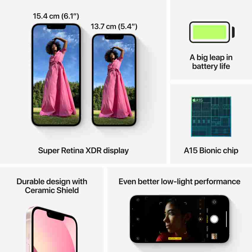 Apple iPhone 13 ( 256 GB GB Storage, 0 GB RAM ) Online at Best 