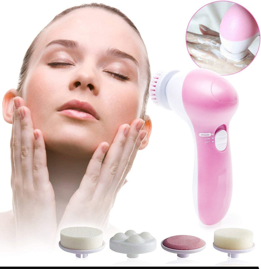 Aryshaa facial massager machine electric facial massager machine electric 5 in1 Portable Electric Facial Cleaner Multifunction Massager Face Massage Machine For Face Facial Machine Beauty Massager Fac...