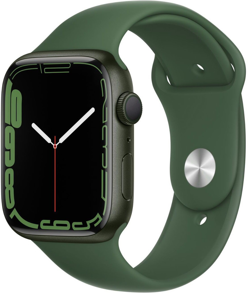 Apple Watch Series7 (GPS, 45mm) - Green Aluminium Case with Clover 