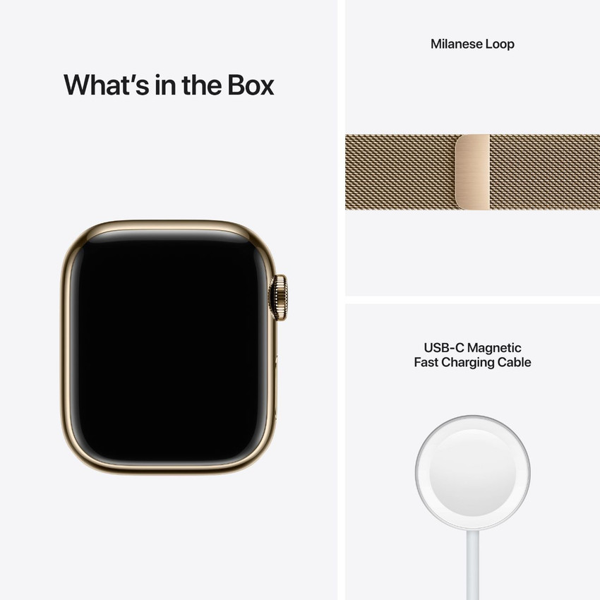 Apple Watch Series7 (GPS+Cellular-41mm) Graphite Stainless Steel 