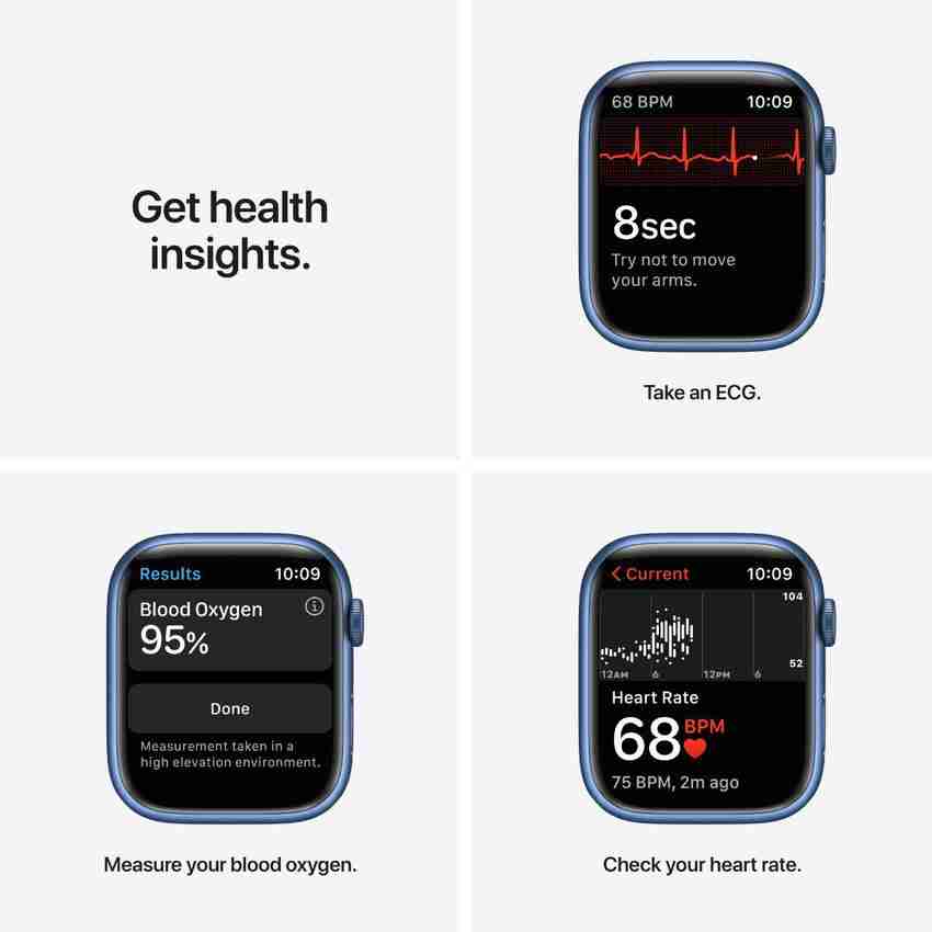 Apple Watch Series7 (GPS + Cellular, 45mm)Blue Aluminium Case 
