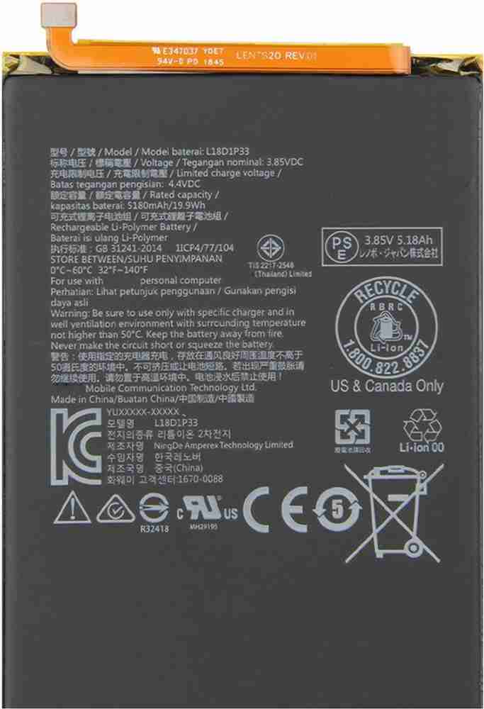 3760mah Bl287 Lenovo K5 Note Battery Replacement Battery For