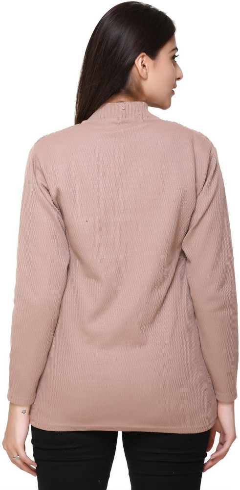 muguet uv cut polo knit PINK BEIGE