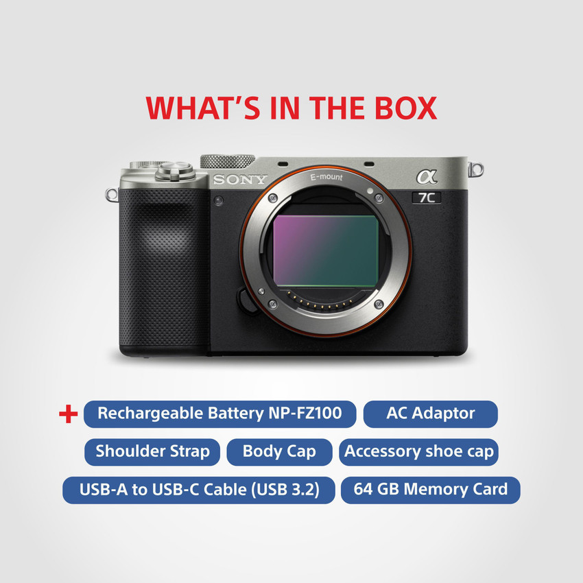 SONY Alpha ILCE-7C Full Frame Mirrorless Camera Body Featuring Eye 