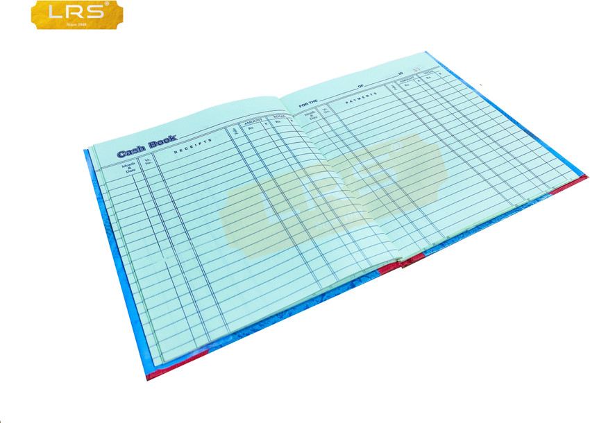 LRS Cash Book Short Size - 21 * 17 cm - 80 GSM Ledger Paper