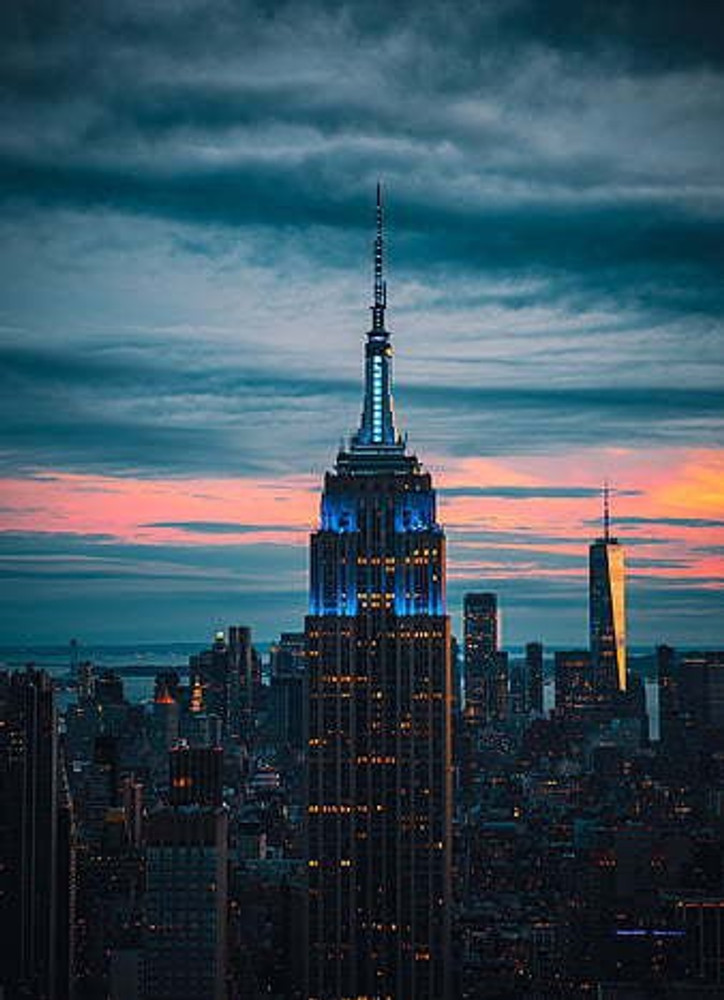 From The Sky Wallpaper Purple Sky Above New York City Wallpaper