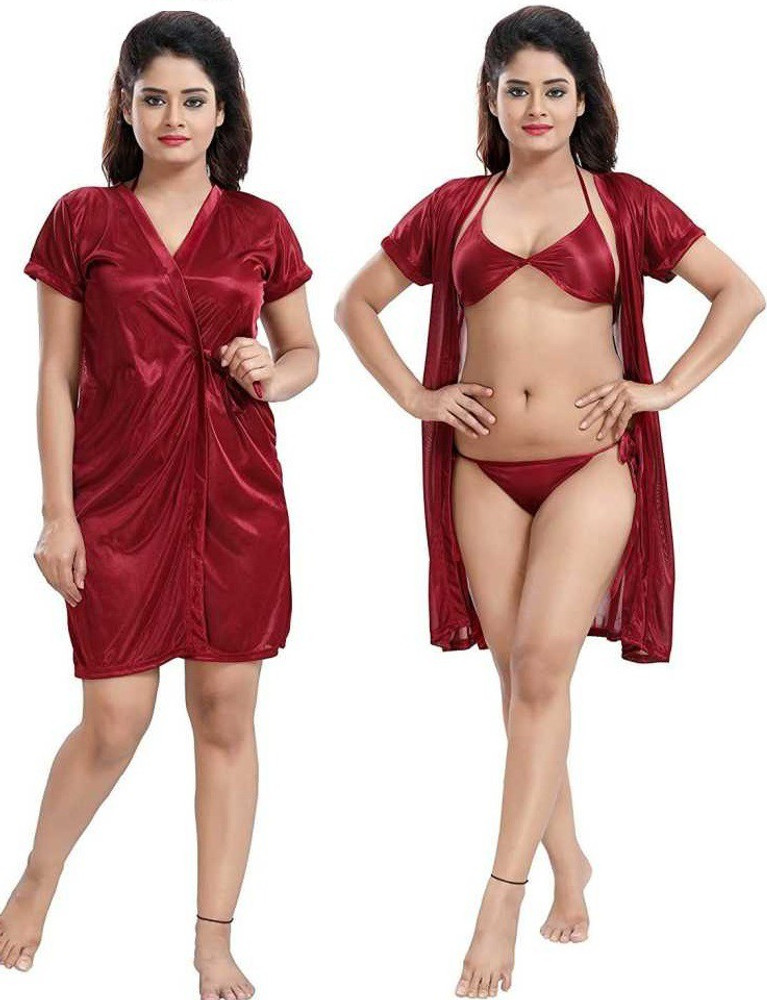 Honeymoon Women Nighty - Buy Honeymoon Women Nighty Online at Best Prices  in India | Flipkart.com