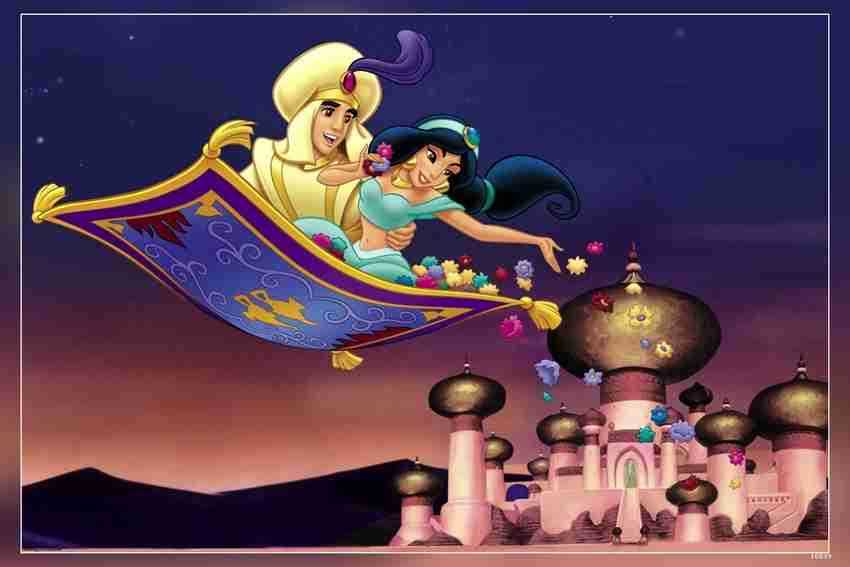 Aladdin And Jasmine On Carpet Precious Moments 232104 A World Of