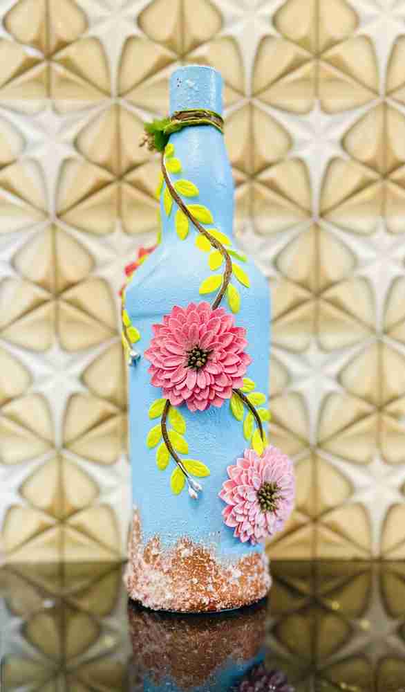 Artistry the indian way Handmade Decorative Bottle Decorative Bottle Art Material Glass Multicolour Decorative Bottle Price in India Buy Artistry the indian way Handmade Decorative Bottle Decorative B...