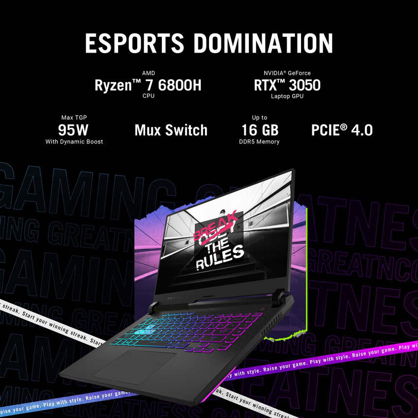 ASUS ROG Strix G15 AMD Ryzen 7 Octa Core 6800HS - (16 GB/512 GB 