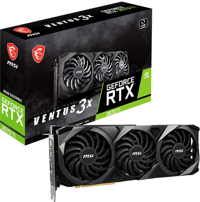 MSI GeForce RTX 3070 Ti VENTUS 3X 8G OC GDDR6X 8 GB NVIDIA Chipset 